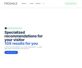 Froomle.com(Froomle Personalization) Screenshot