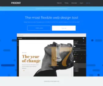 Froont.com(Responsive web design tool) Screenshot