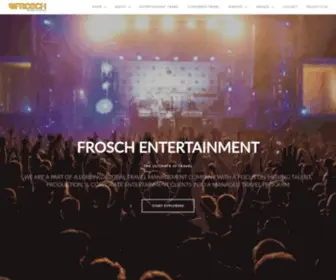 Froschentertainment.com(FROSCH Entertainment Travel) Screenshot