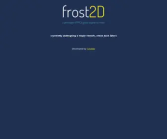 Frost2D.com(Lightweight HTML5 game engine for Haxe) Screenshot