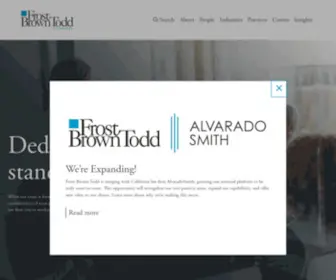 Frostbrowntodd.com(Frost Brown Todd Attorneys) Screenshot