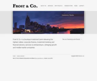 Frostcollc.com(Frost & Company) Screenshot