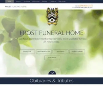 Frostfuneralhome.com(Frost Funeral Home) Screenshot