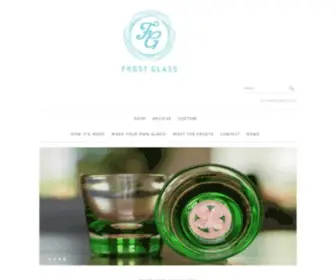 Frostglass.com(Artisan Glassware & Hand Blown Glass Gifts) Screenshot