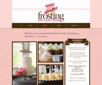 Frostingcakesandevents.com(Frosting Custom Cake) Screenshot