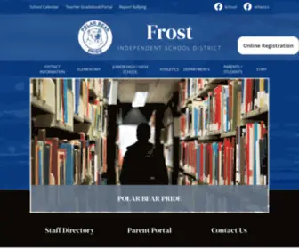 Frostisd.com(Frost Independent School District) Screenshot