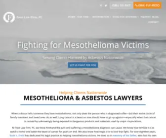Frostlawfirm.com(Nationwide Mesothelioma Lawyer) Screenshot