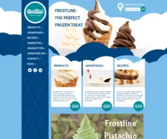 Frostlinefrozentreats.com(Frostline Frozen Treats) Screenshot