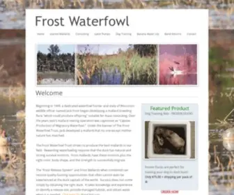 Frostwaterfowl.com(Frostwater Fowl) Screenshot