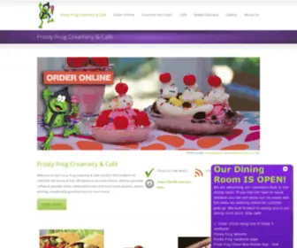 Frostyfrogcreamery.com(Frosty Frog Creamery & Cafe) Screenshot