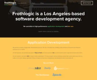 Frothlogic.com(Frothlogic) Screenshot