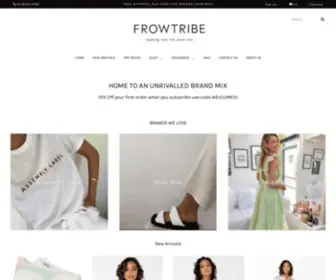 Frowtribe.com.au(Designer Clothing) Screenshot