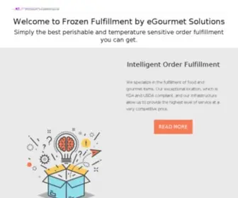 Frozenfulfillment.com(Frozen Fulfillment by eGourmet Solutions) Screenshot