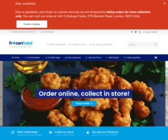 Frozenhalal.com(Frozen Halal) Screenshot