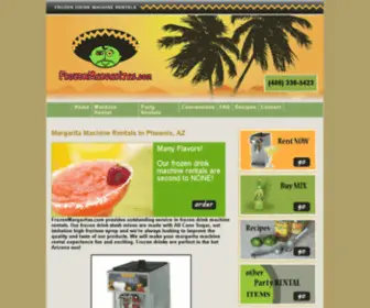 Frozenmargaritas.com(Margarita Machine Rental in Phoenix) Screenshot