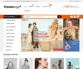 Frozentags.com(Ladies Dress Materials) Screenshot