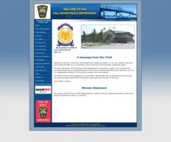 FRPD.org(City of Fall River Police Department) Screenshot