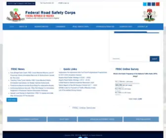 FRSC.gov.ng(Creating Safe Road in Nigeria) Screenshot