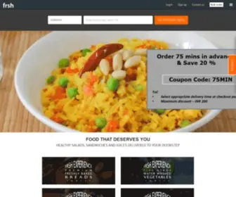 FRSH.com(Order online to get Fresh and Healthy food delivered) Screenshot