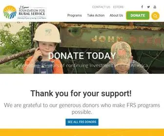 FRS.org(Foundation for Rural Service) Screenshot