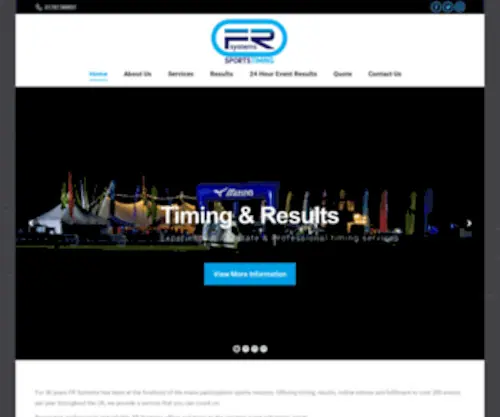 FRSYstems.co.uk(Sports Timing) Screenshot