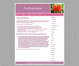 Fruchtwein.net(Fruchtweinseite) Screenshot