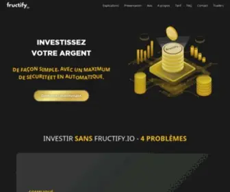 Fructify.io(Investir simplement et en automatique dans les crypto) Screenshot