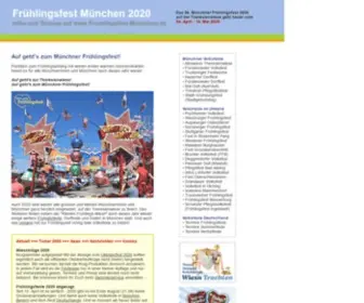 Fruehlingsfest-Muenchen.de(Münchner Frühlingsfest 2020) Screenshot