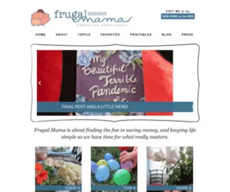 Frugal-Mama.com(Frugal Mama) Screenshot