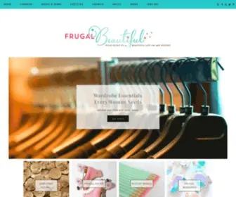 Frugalbeautiful.com(Frugal Beautiful) Screenshot