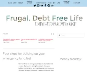 Frugaldebtfreelife.com(Frugal Debt Free Life) Screenshot