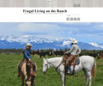 Frugallivingontheranch.com(Frugal Living on the Ranch) Screenshot