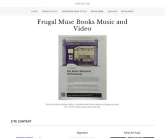 Frugalmusebooks.com(Frugal Muse Books) Screenshot