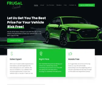 Frugalsales.com.au(Get The Best Price For Your Vehicle Risk Free) Screenshot