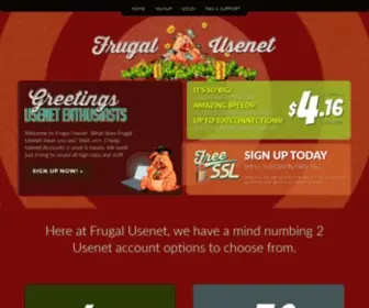 Frugalusenet.com(Affordable Usenet Accounts) Screenshot
