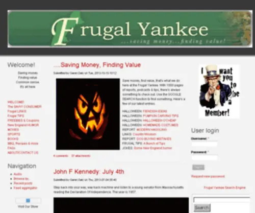 Frugalyankee.com(Frugalyankee) Screenshot