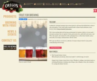 Fruitforbrewing.com(Oregon Fruit Products) Screenshot