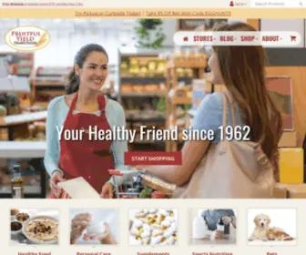 Fruitfulyield.com(Fruitful Yield Health Food Store) Screenshot