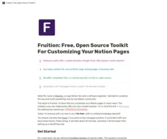 Fruitionsite.com(Fruitionsite) Screenshot