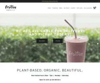 Fruitive.com(Vegan Restaurant Virginia Beach) Screenshot