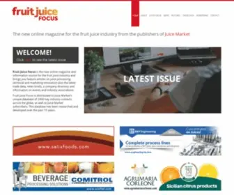 Fruitjuicefocus.com(The new online magazine for the fruit juice industry) Screenshot