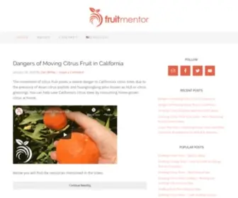 Fruitmentor.com(Helping those who grow and eat the most delicious fruit) Screenshot