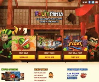 Fruitninja.com(There has never been a better time to play Fruit Ninja®) Screenshot