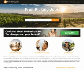 Fruitpickingjobs.com.au(Fruit Picking Jobs Australia) Screenshot