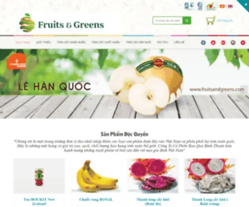 Fruitsandgreens.com(Rau Qua Binh Thuan) Screenshot