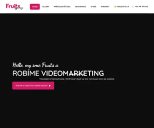 Fruits.sk(Robíme Video marketing) Screenshot