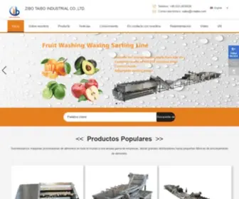 Fruitwashingmachine.com(Taibo Industrial) Screenshot