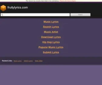 Fruitylyrics.com(Fruitylyrics) Screenshot