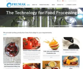 Frumak.com.tr(Food Processing Machines) Screenshot