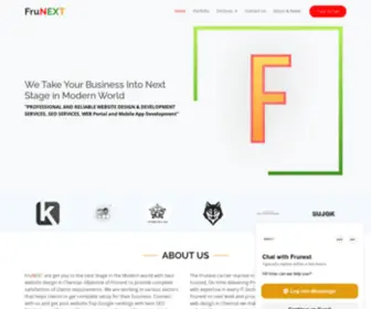 Frunext.com(#1 Web Design & Mobile App Development Company in Chennai) Screenshot